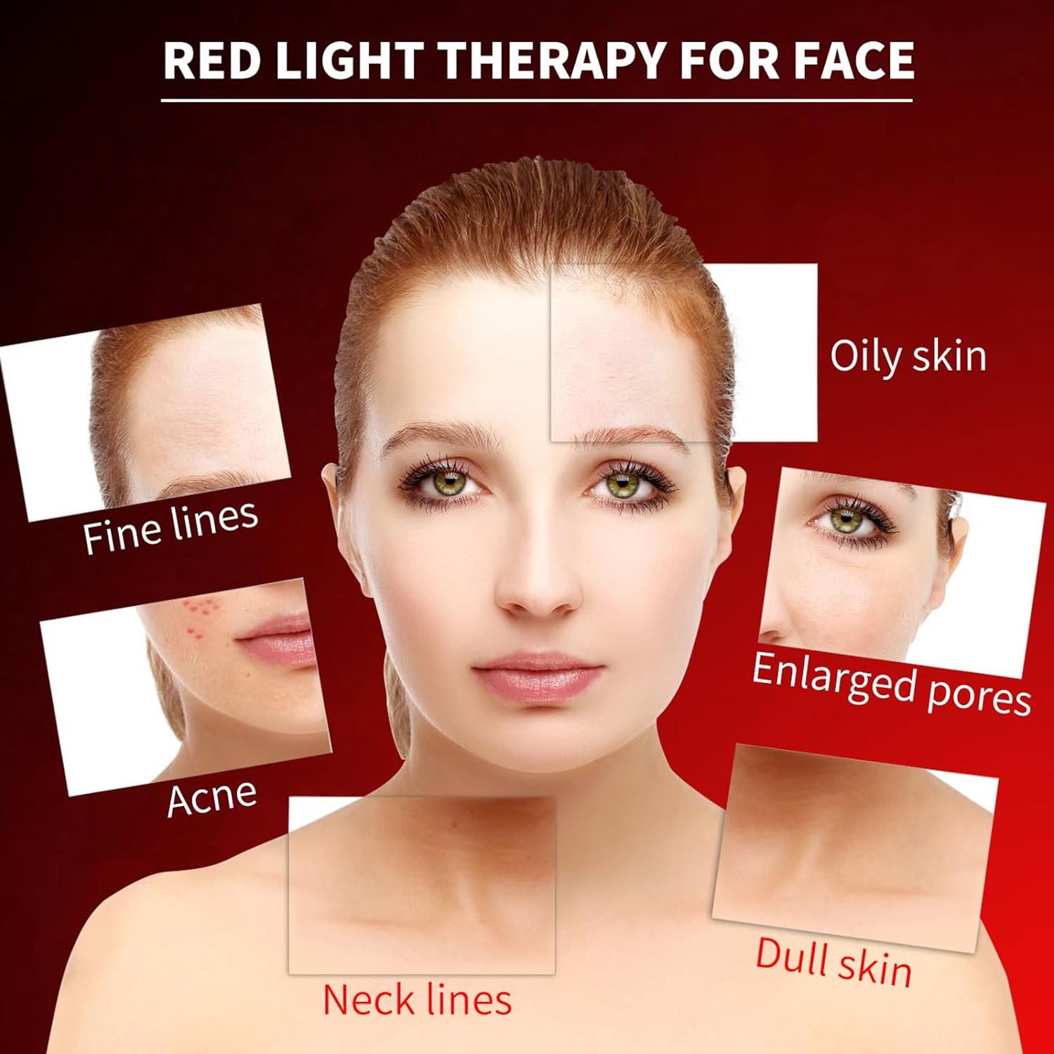 7 Color Red Light Therapy Machine for Face and Neck