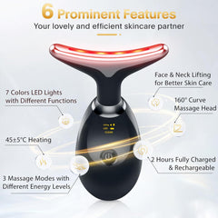 7-in-1 Red Light Therapy Device for Face and Neck