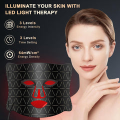 LED Face Mask Red Light Therapy for Face for Acne, Wrinkles, Skin Rejuvenation