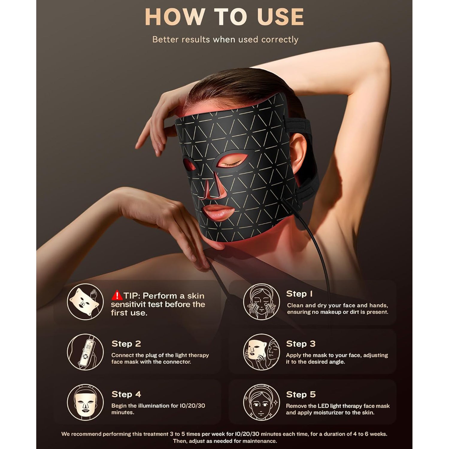 LED Light Therapy Mask Skin Care Mask