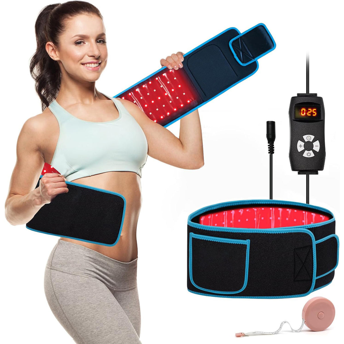 Red Light Therapy Wrap Belt for Waist Back Shoulder Knee Leg