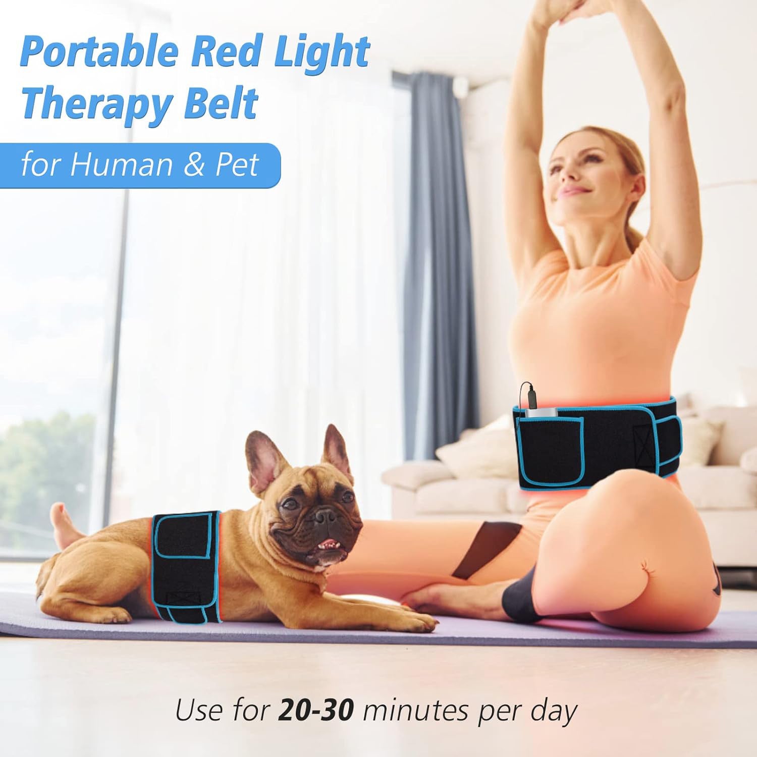 Red Light Therapy Wrap Belt for Waist Back Shoulder Knee Leg