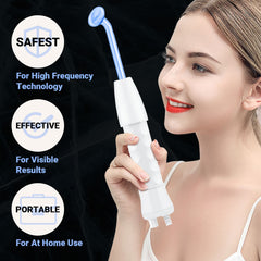 Portable Handheld High Frequency Facial Skin Wand with 4 Tubes