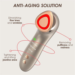 Radio Frequency Skin Tightening Microcurrent Anti-Aging Face Massager Machine