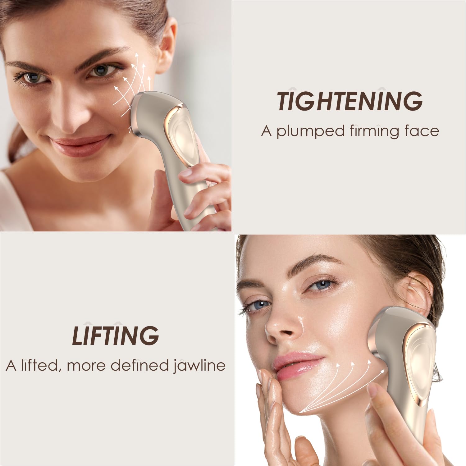 Radio Frequency Skin Tightening Microcurrent Anti-Aging Face Massager Machine