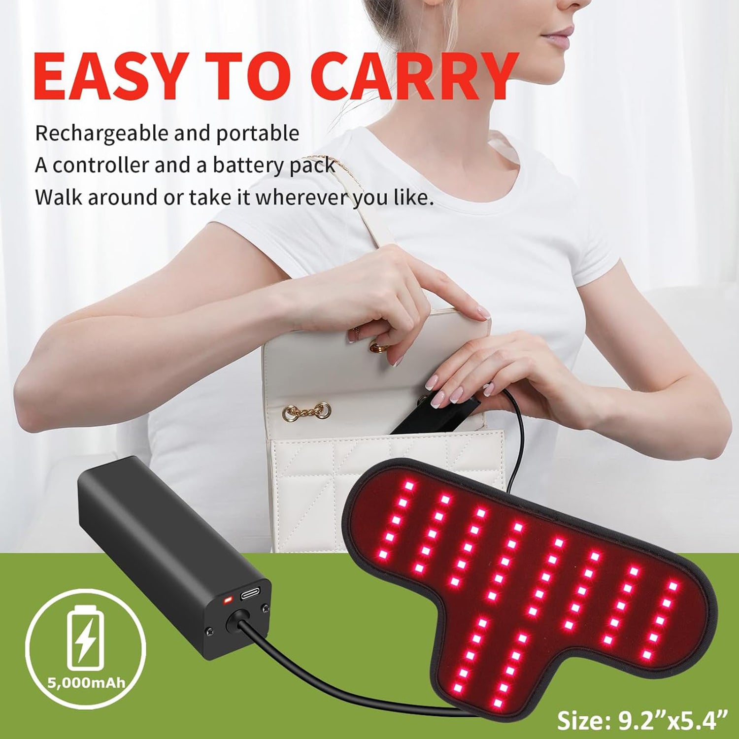 Rechargeable Infrared Red Light Therapy for Neck