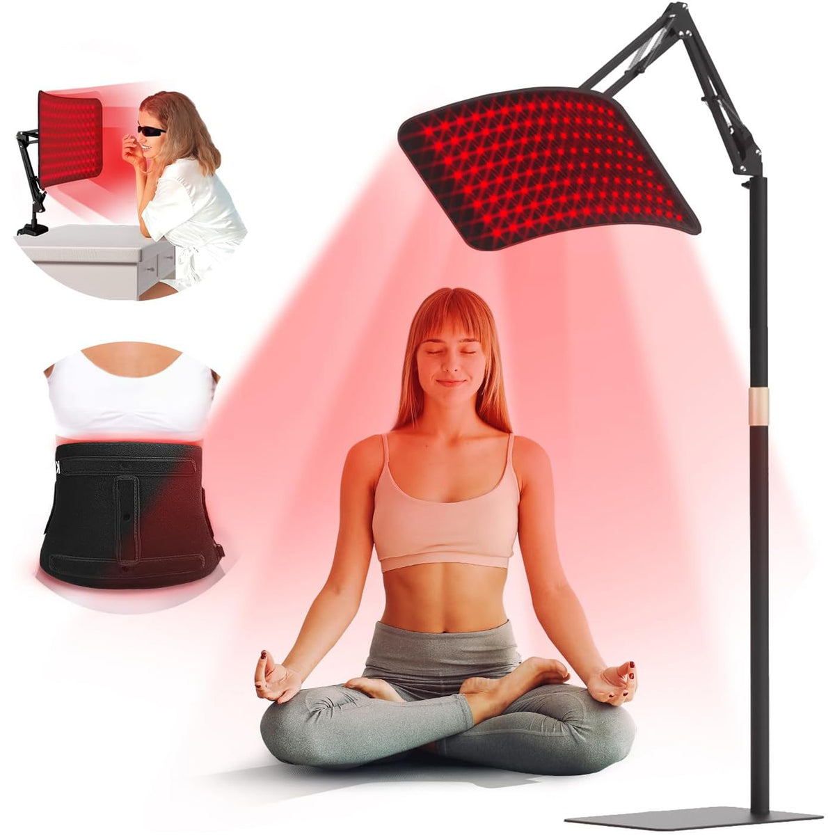 Red Light Therapy, 3 in 1 Infrared Light Therapy with Stand