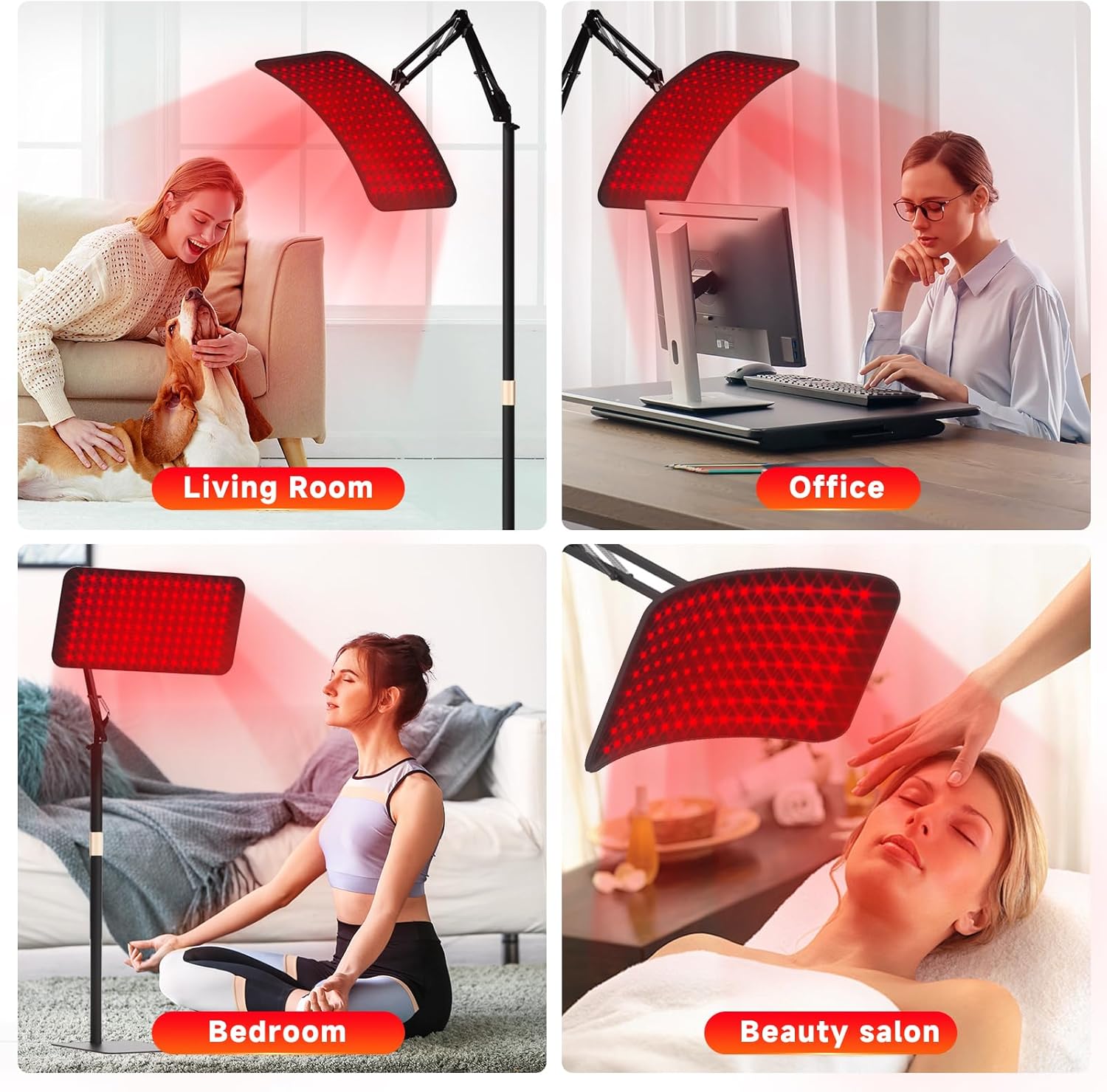 Red Light Therapy, 3 in 1 Infrared Light Therapy with Stand