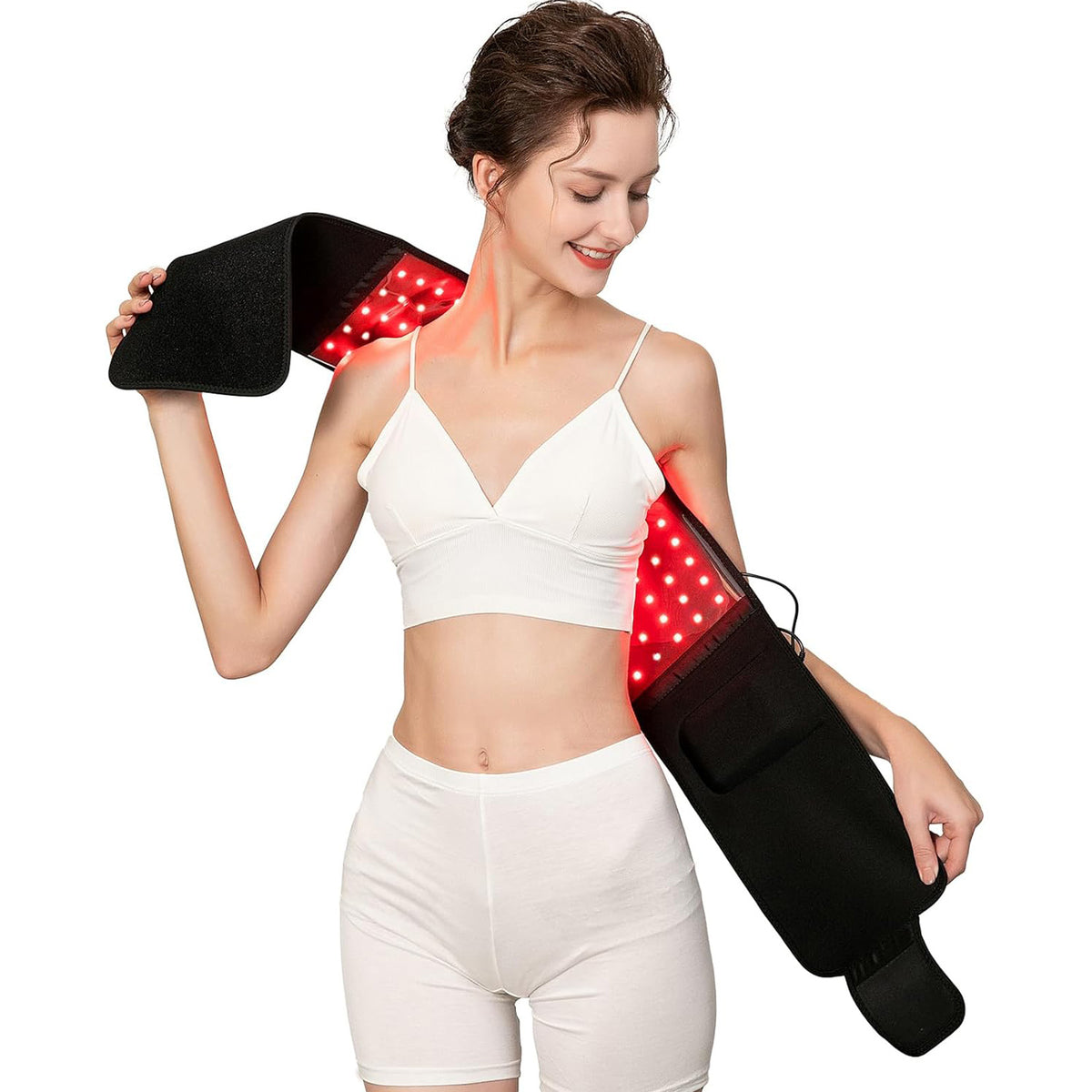 Red Light Therapy Belt for Body, Infrared Light Therapy Wrap for Back Shoulder Waist Muscle Pain Relief