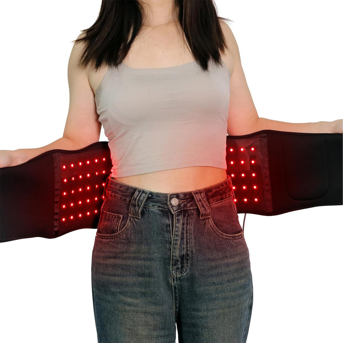 Infrared Red Light Therapy Device Wrap for Body with Vibration