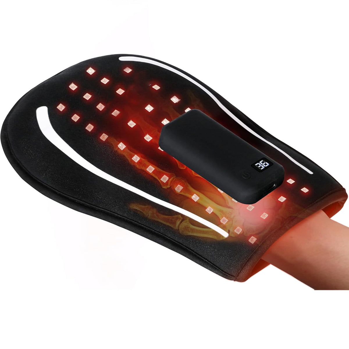 Rechargeable Infrared Red Light Therapy Glove for Hand Stiffness