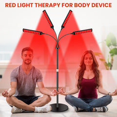 Red Light Therapy Lamp,4 Head Infrared Light Therapy for Body Device with Adjustable Stand