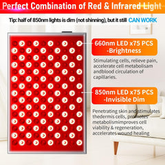 Infrared Red Light Therapy Lamp For face and Body with Stand