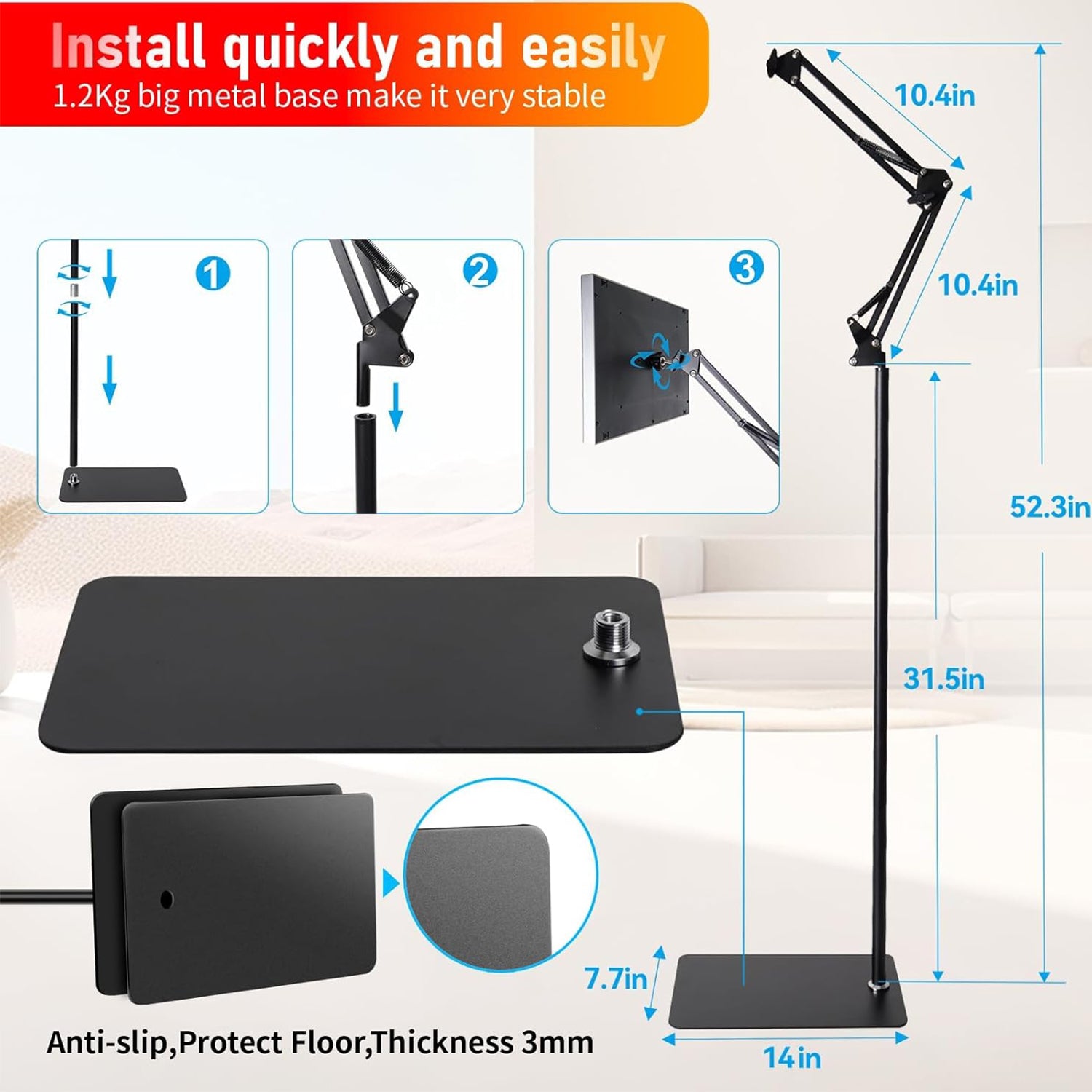 Infrared Red Light Therapy Lamp For face and Body with Stand