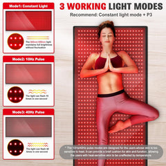 Infrared Red Light Therapy Mat for Body 71′′x 31′′