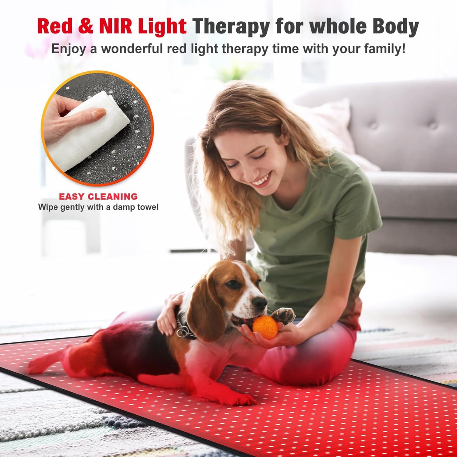 Infrared Red Light Therapy Mat for Body 71′′x 31′′