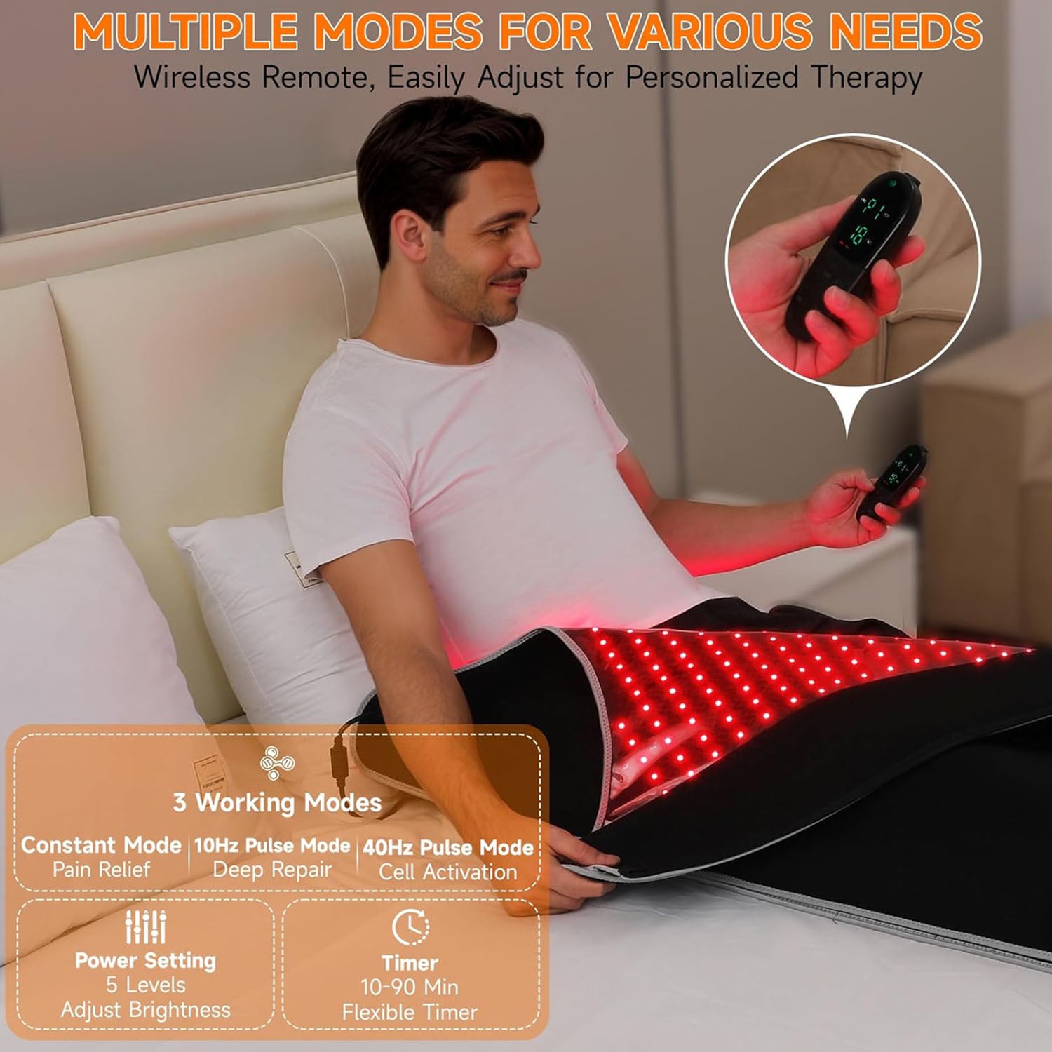 Red Light Therapy Mat for Full Body 75”x 35”