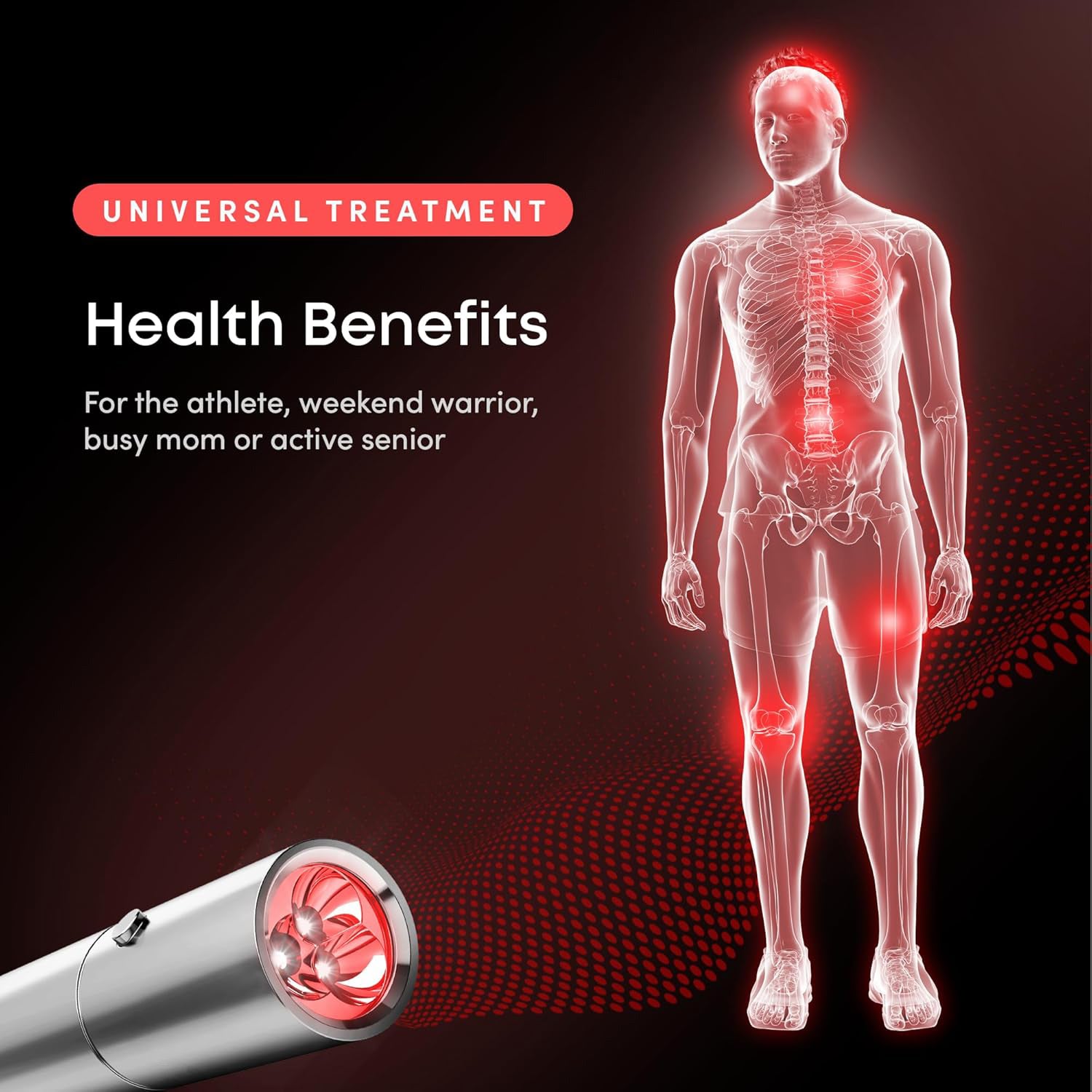 Red Light Therapy Torch for Body Joints & Muscles Pain Relief