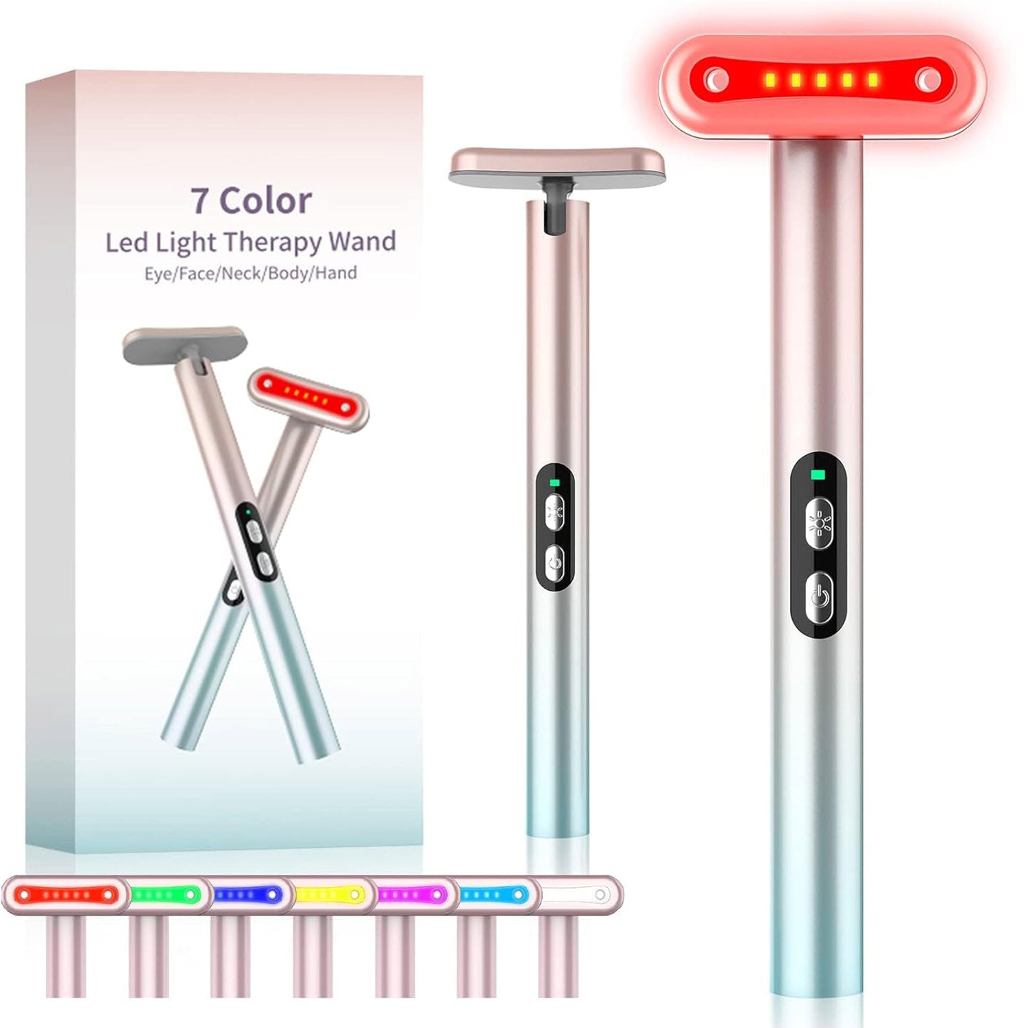 Led Red Light Therapy Wand for Face and Neck