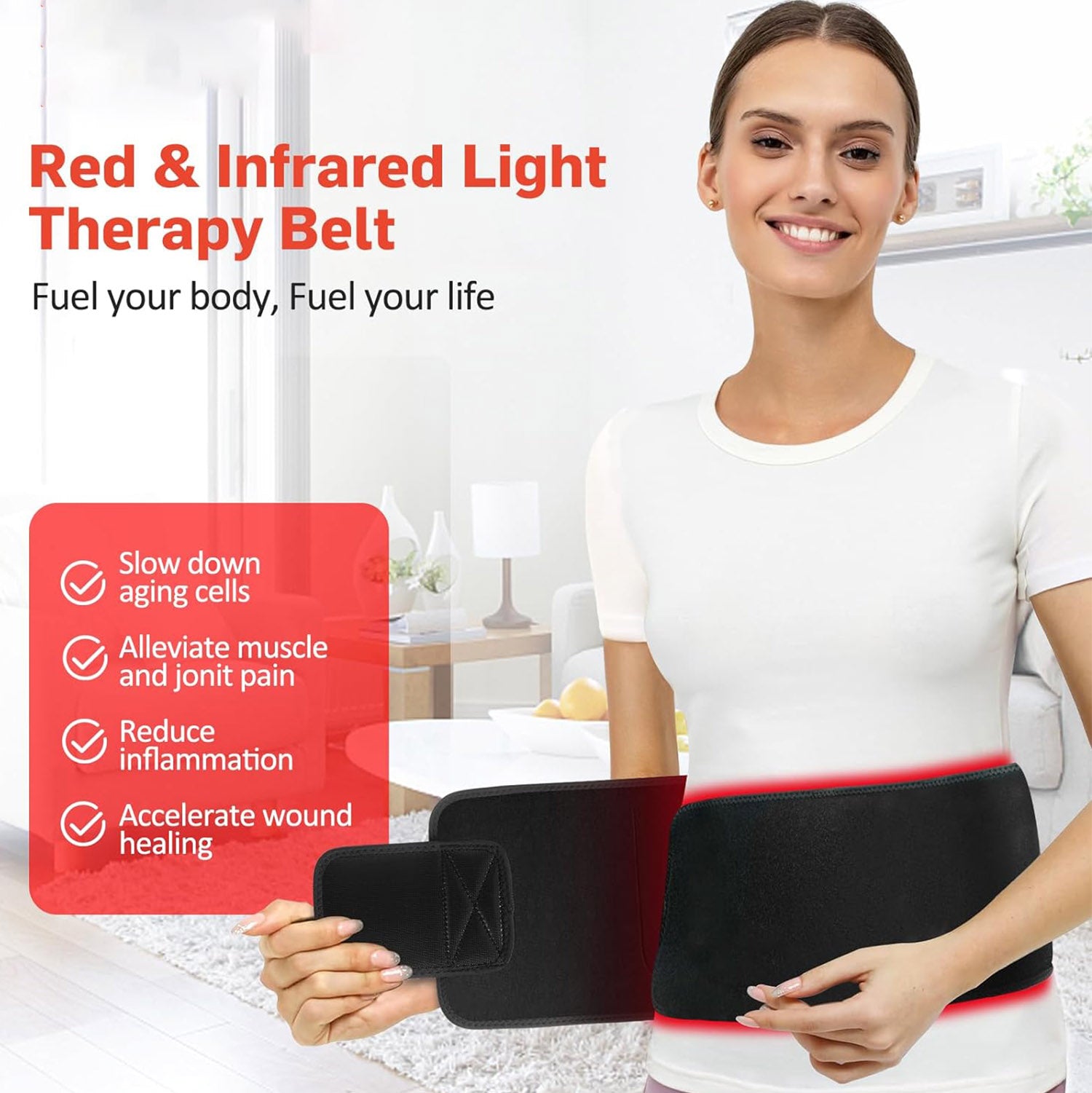 Red Light Therapy for Body Shoulder Waist Muscle Pain Relief