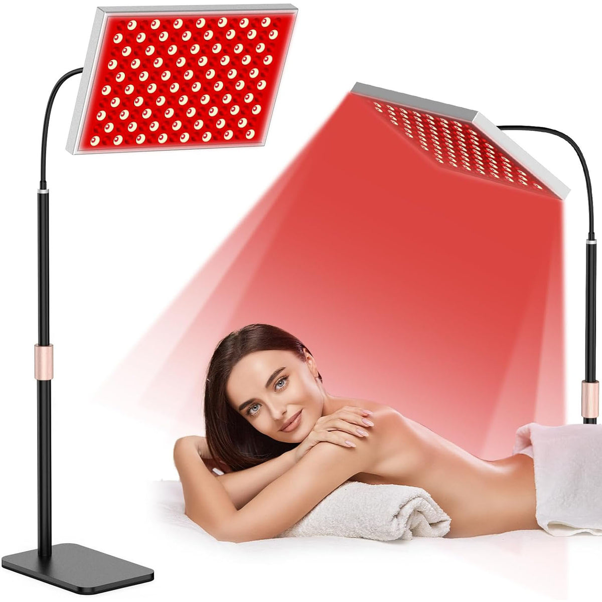 Red Light Therapy for Body, Infrared Light Therapy Panel with Stand