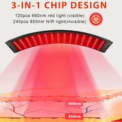 Infrared Red Light Therapy Lamp for Face and Body