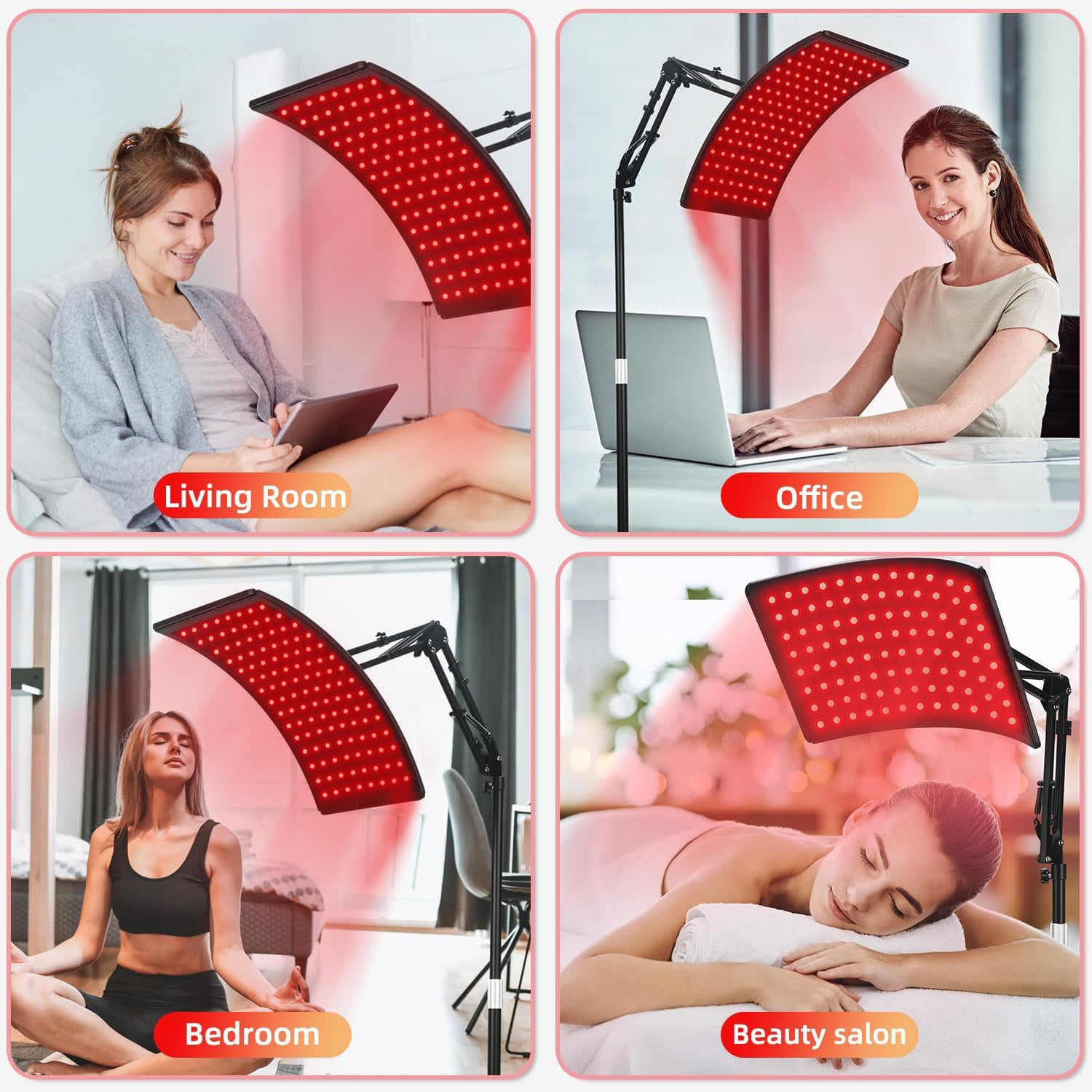 Infrared Red Light Therapy Lamp for Face and Body