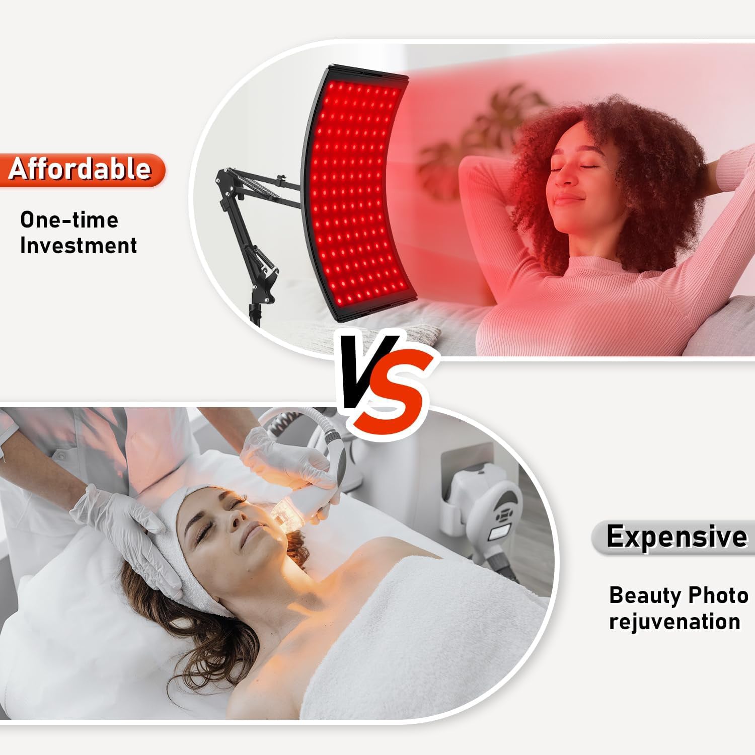 Infrared Red Light Therapy for Face and Body with Stand