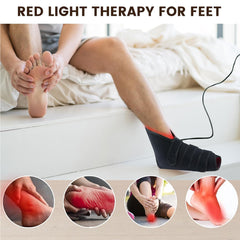 Red Light Therapy for Feet, 165 LEDs Red Light Therapy Shoe for Ankles, Insteps, Feet and Toes(Single)